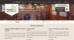 Desktop Screenshot of hotelpomezi.cz